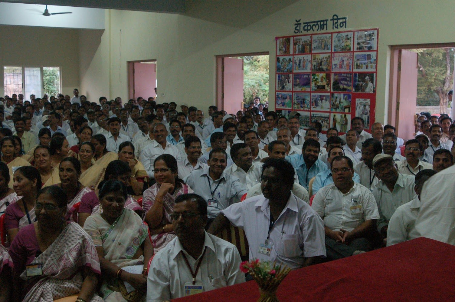 Professional training hall filled with attentive participants