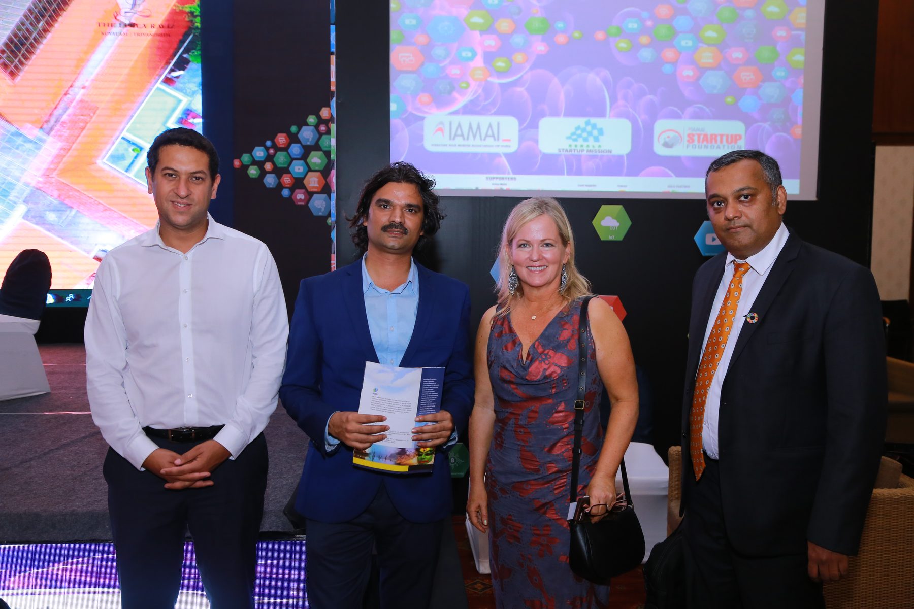 Corporate networking at a startup and innovation summit