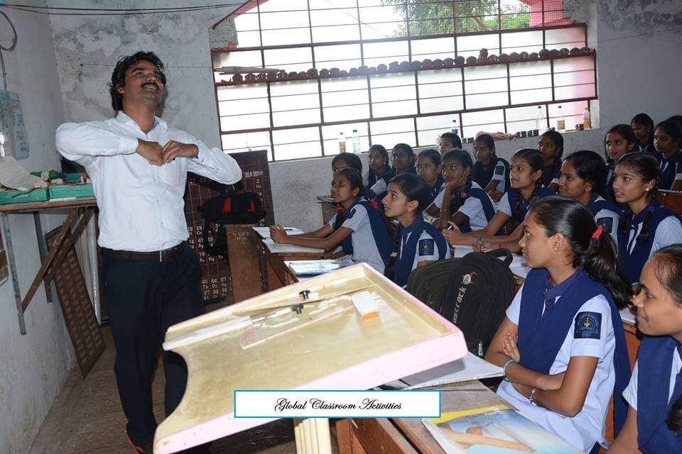 School students in an interactive future-skills session